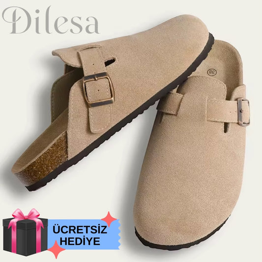 Dilesa Konfor Serisi – Premium Süet Terlik
